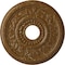 Ekena Millwork Genevieve Medallion (Canopies up to 3 1/2"), 16 1/8"OD x 3 1/2"ID x 7/8"P, Smokey Topaz Crackle CM16GNSTC - alternate 1